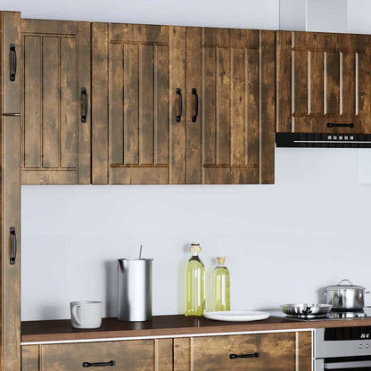 Pensile da Cucina Lucca Rovere Fumo in Legno Multistrato - homemem39