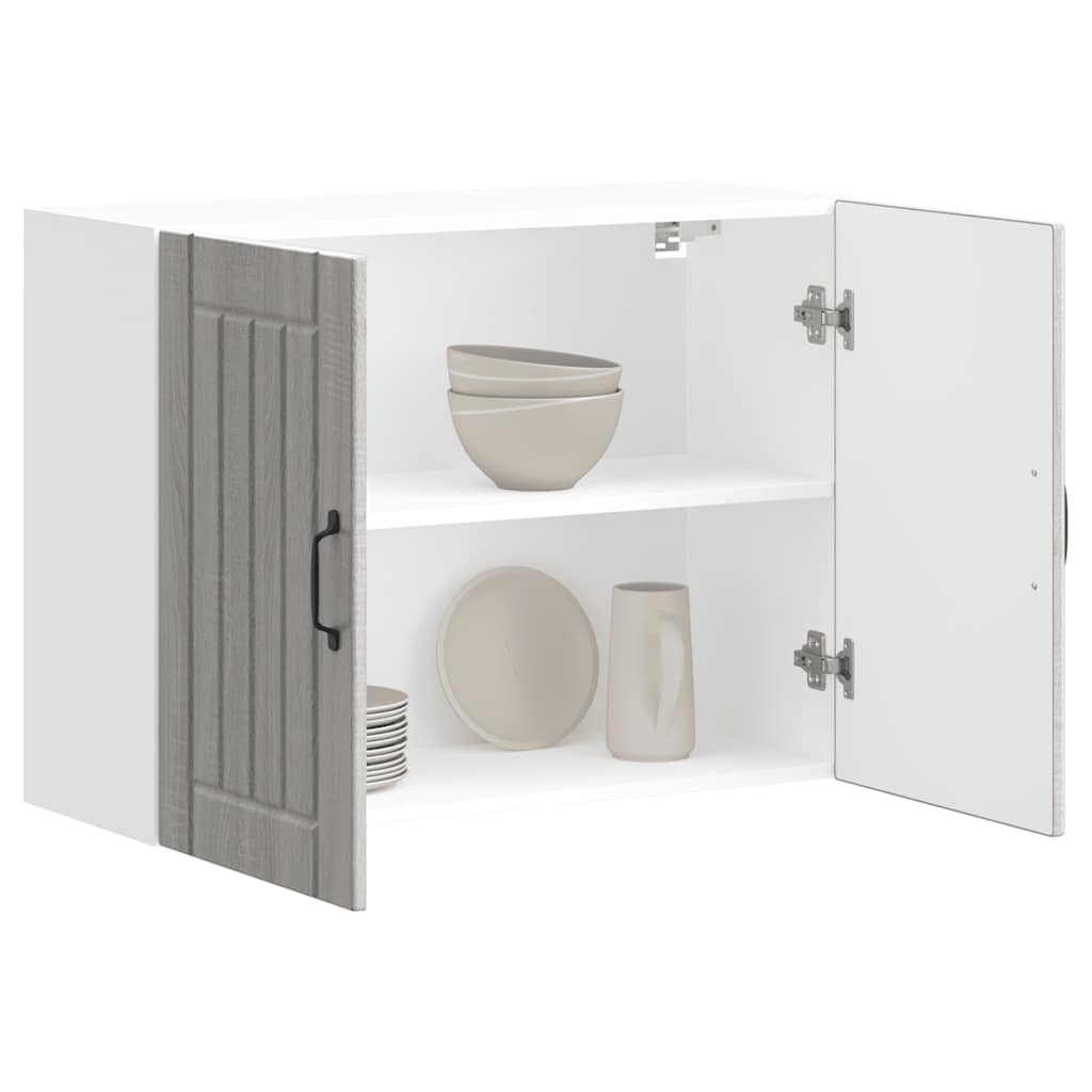 Pensile da Cucina Lucca Grigio Sonoma in Legno Multistrato - homemem39