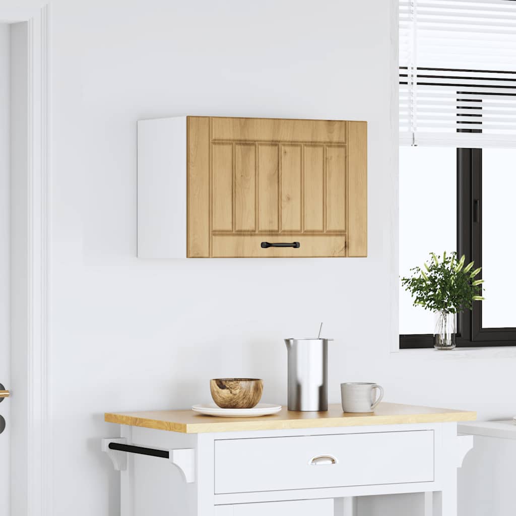 Pensile da Cucina Lucca Rovere Artigianale in Legno Multistrato - homemem39