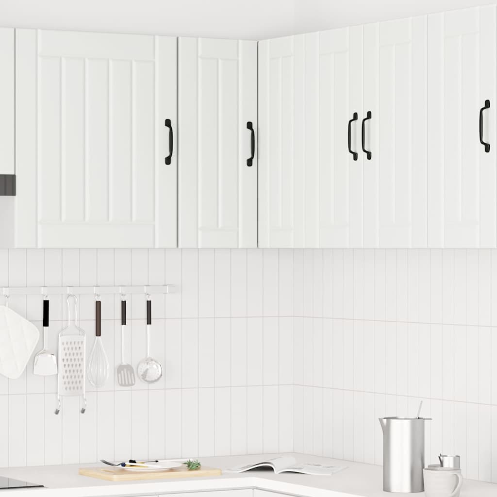 Pensile da Cucina ad Angolo Lucca Bianco in Legno Multistrato - homemem39