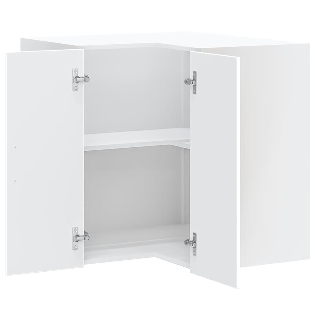 Pensile da Cucina ad Angolo Lucca Bianco in Legno Multistrato - homemem39