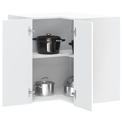 Pensile da Cucina ad Angolo Lucca Bianco in Legno Multistrato - homemem39