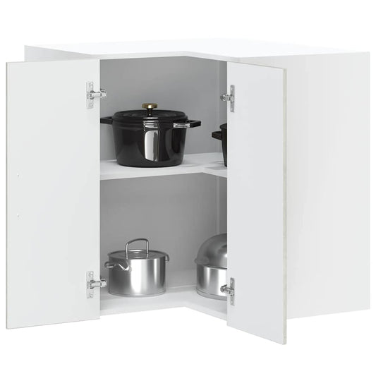 Pensile da Cucina ad Angolo Lucca Grigio Cemento in Truciolato - homemem39