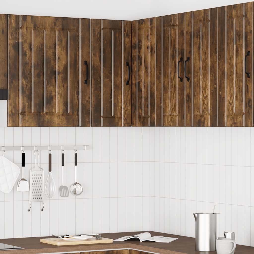 Pensile da Cucina ad Angolo Lucca Rovere Fumo Legno Multistrato - homemem39