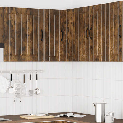 Pensile da Cucina ad Angolo Lucca Rovere Fumo Legno Multistrato - homemem39