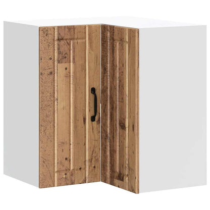 Pensile da Cucina ad Angolo Lucca Legno Antico in Truciolato - homemem39