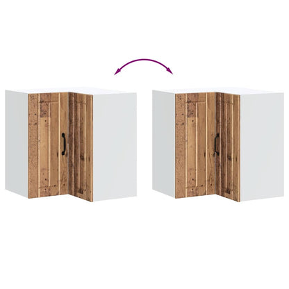 Pensile da Cucina ad Angolo Lucca Legno Antico in Truciolato - homemem39