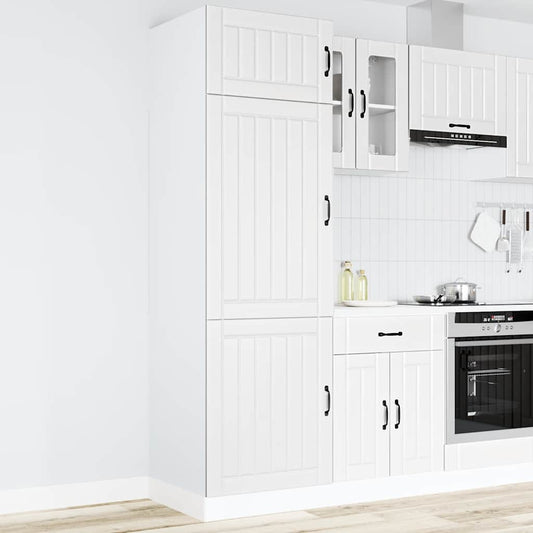 Armadio da Cucina Lucca Bianco in Legno Multistrato - homemem39
