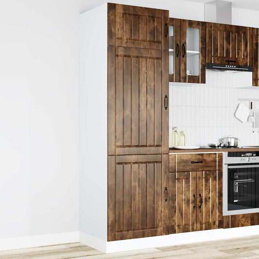 Armadio da Cucina Lucca Rovere Fumo in Legno Multistrato - homemem39