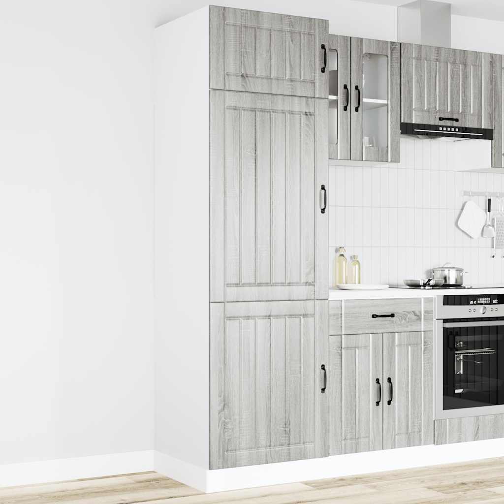 Armadio da Cucina Lucca Grigio Sonoma in Legno Multistrato - homemem39