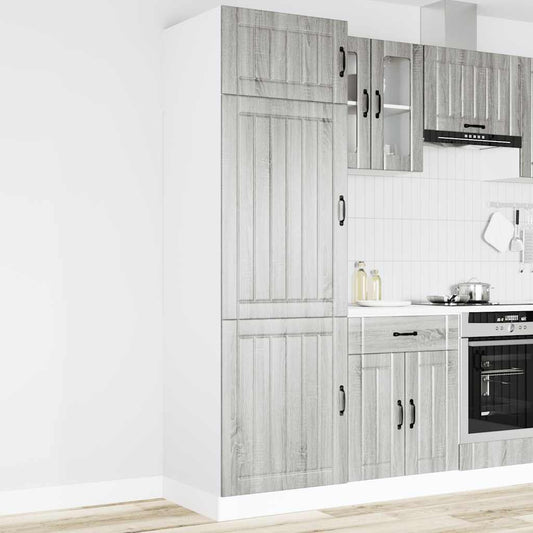 Armadio da Cucina Lucca Grigio Sonoma in Legno Multistrato - homemem39