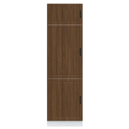 Armadio da Cucina Lucca Rovere Marrone in Legno Multistrato - homemem39