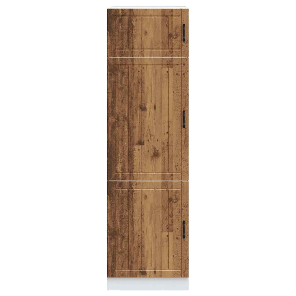 Armadio da Cucina Lucca Legno Vecchio in Legno Multistrato - homemem39