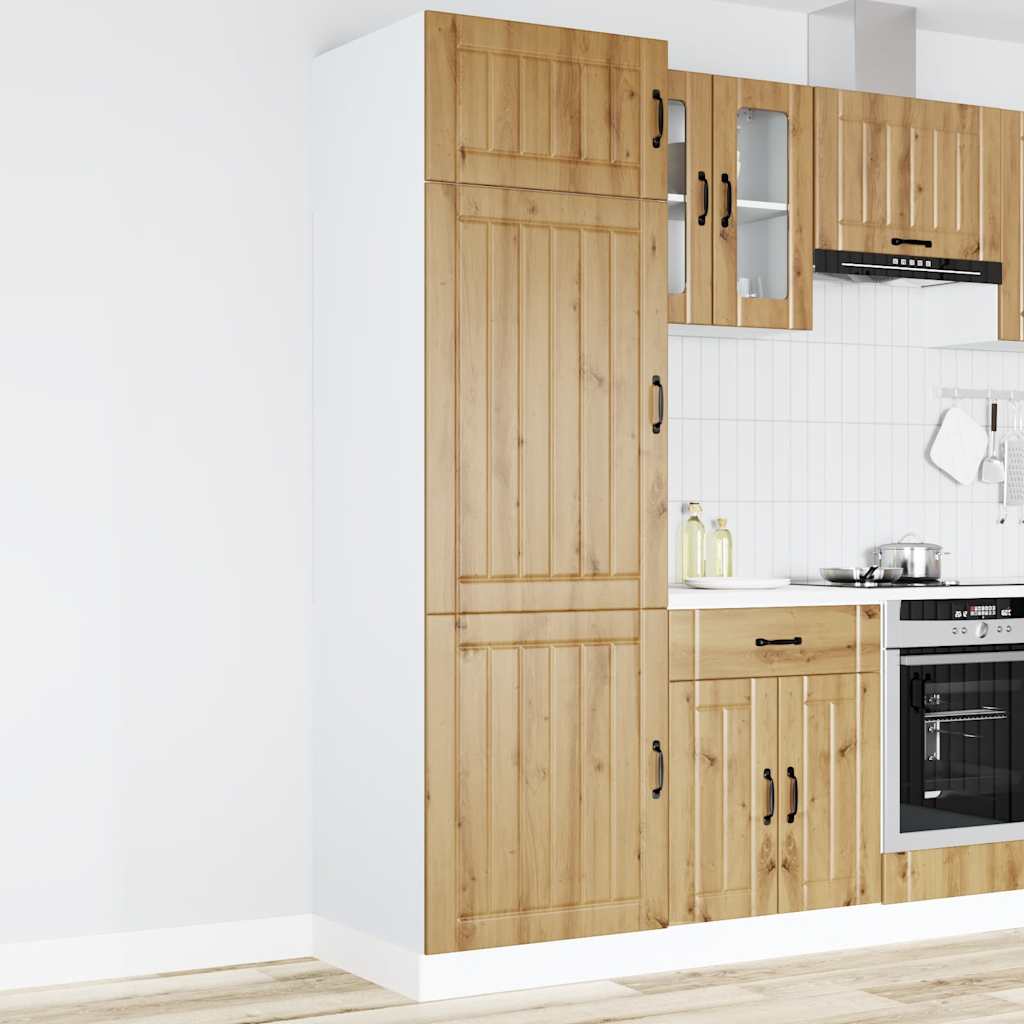 Armadio da Cucina Lucca Rovere Artigianale Legno Multistrato - homemem39