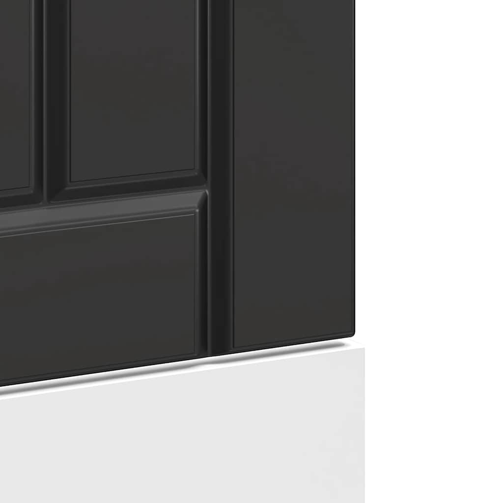 Pannello Lavastoviglie Lucca Nero in Legno Multistrato - homemem39