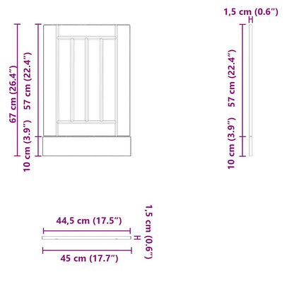 Pannello Lavastoviglie Lucca Rovere Sonoma in Legno Multistrato - homemem39