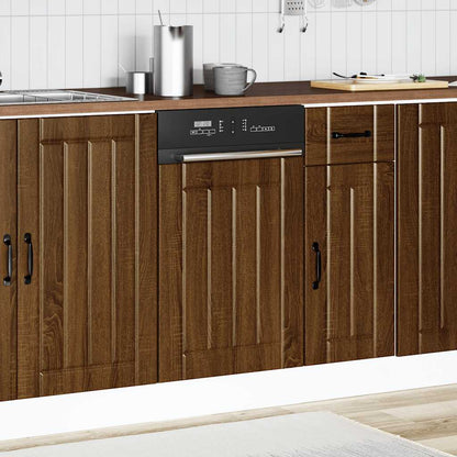 Pannello Lavastoviglie Lucca Rovere Marrone Legno Multistrato - homemem39