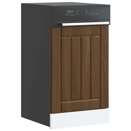 Pannello Lavastoviglie Lucca Rovere Marrone Legno Multistrato - homemem39