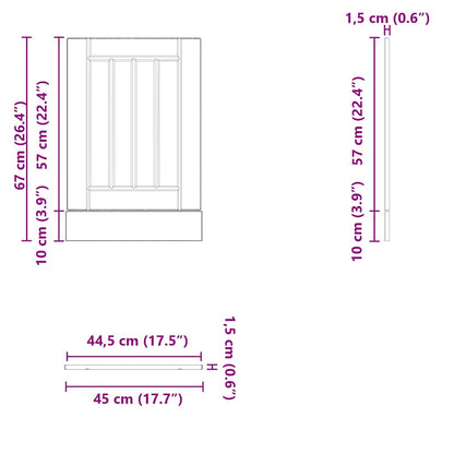 Pannello Lavastoviglie Rovere Artigianale Legno Multistrato - homemem39