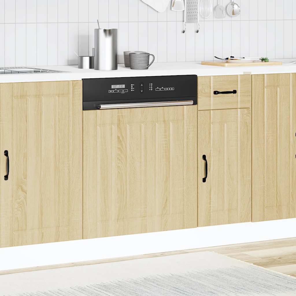 Pannello Lavastoviglie Lucca Rovere Sonoma in Legno Multistrato - homemem39