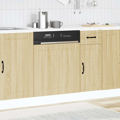 Pannello Lavastoviglie Lucca Rovere Sonoma in Legno Multistrato - homemem39