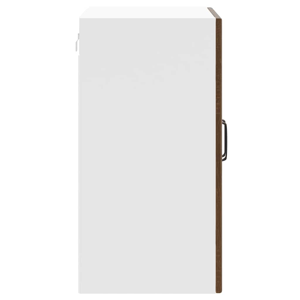 Pensile da Cucina con Porta in Vetro Lucca Rovere Marrone - homemem39