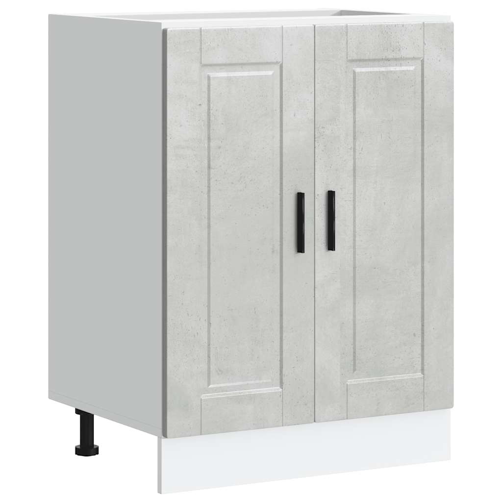 Base da Cucina Porto Grigio Cemento in Legno Multistrato - homemem39