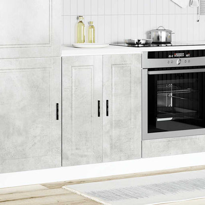 Base da Cucina Porto Grigio Cemento in Legno Multistrato