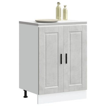 Base da Cucina Porto Grigio Cemento in Legno Multistrato - homemem39