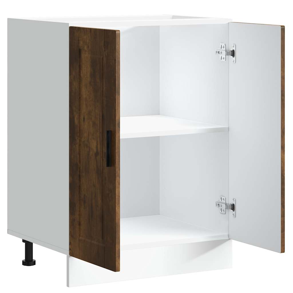 Base da Cucina Porto Rovere Fumo in Legno Multistrato