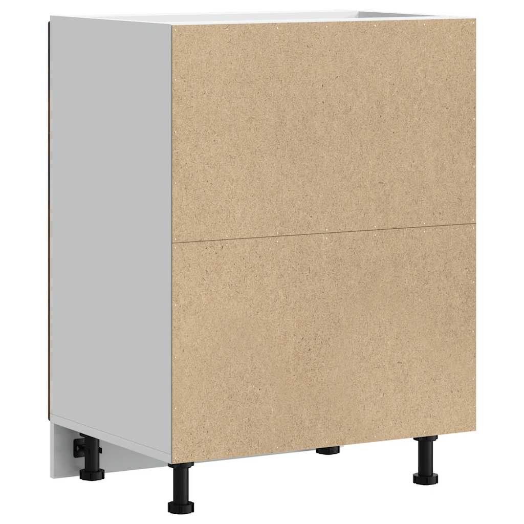 Base da Cucina Porto Rovere Fumo in Legno Multistrato - homemem39