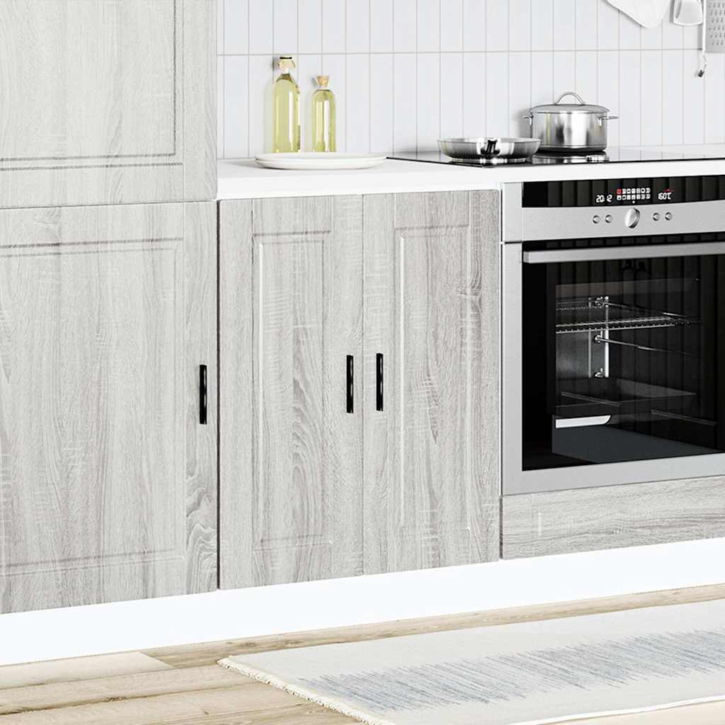 Base da Cucina Porto Grigio Sonoma in Legno Multistrato - homemem39