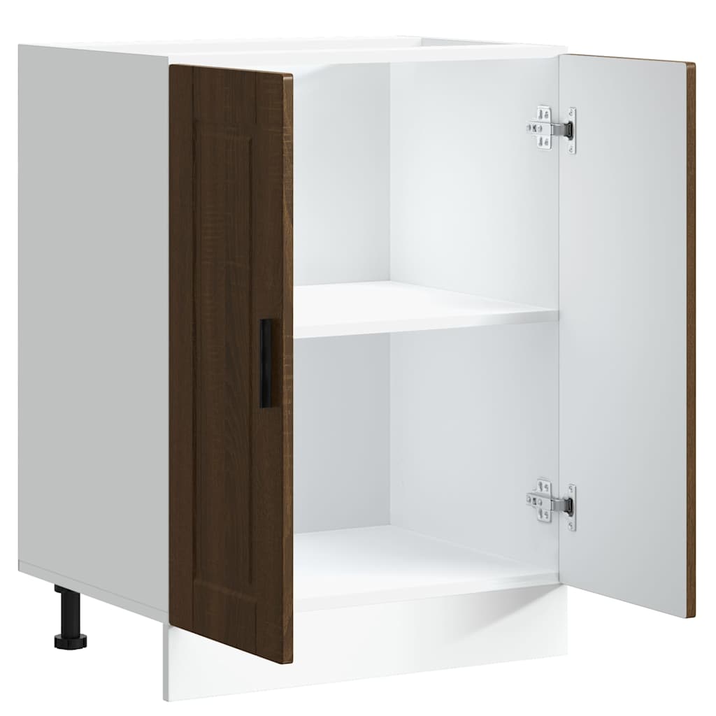 Base da Cucina Porto Rovere Marrone in Legno Multistrato - homemem39