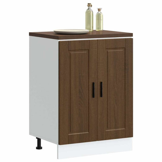 Base da Cucina Porto Rovere Marrone in Legno Multistrato - homemem39