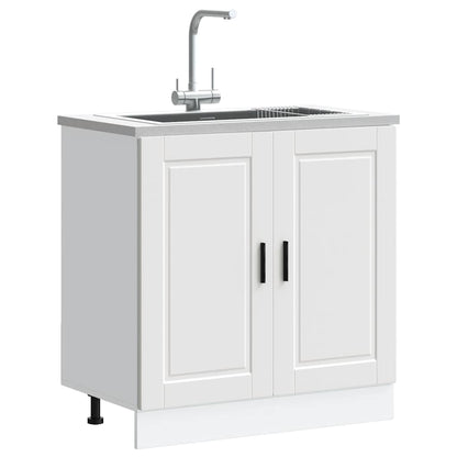 Mobile base lavello Porto Bianco 80x46x81,5cm Legno Multistrato - homemem39