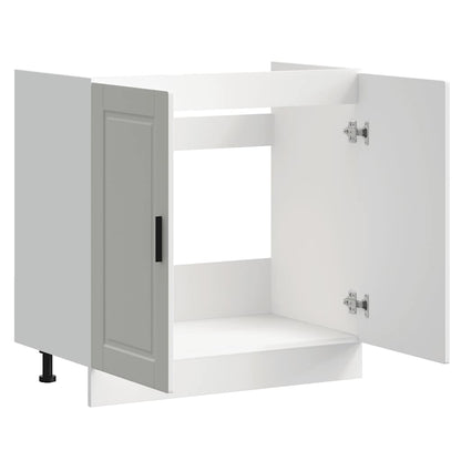 Mobile base lavello Porto Bianco Lucido 80x46x81,5cm Truciolato - homemem39