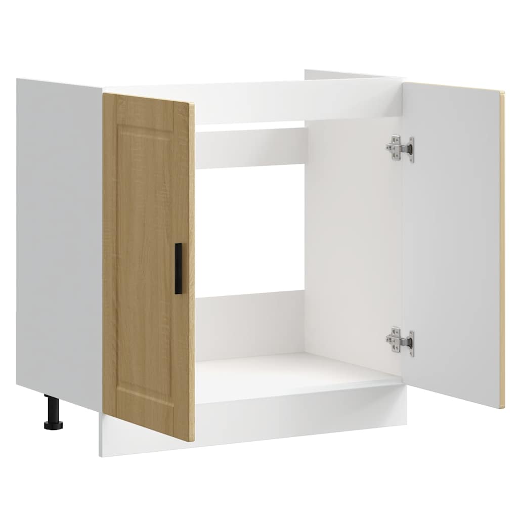 Mobile base lavello Porto Rovere Sonoma 80x46x81,5cm Truciolato - homemem39