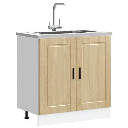 Mobile base lavello Porto Rovere Sonoma 80x46x81,5cm Truciolato - homemem39