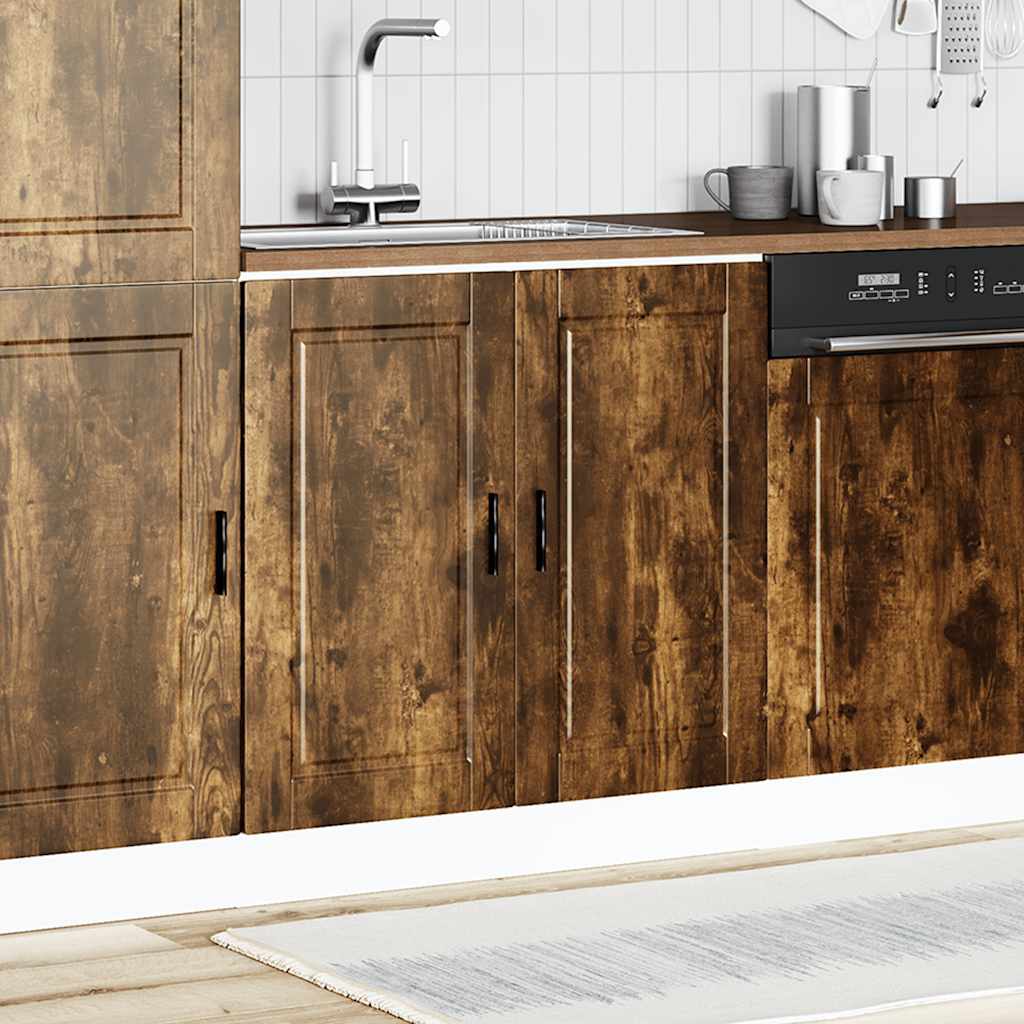 Mobile base lavello Porto Rovere Fumo 80x46x81,5 cm Truciolato - homemem39