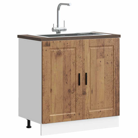 Mobile base lavello Porto Legno Vecchio 80x46x81,5cm Truciolato - homemem39