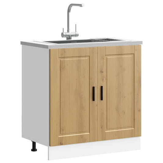 Mobile base lavello Porto Rovere Artigianale 80x46x81,5 cm - homemem39