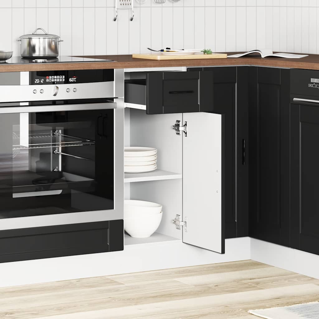 Base da Cucina Porto Nero in Legno Multistrato - homemem39