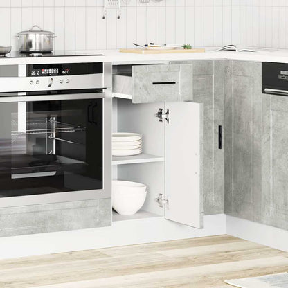 Base da Cucina Porto Grigio Cemento in Legno Multistrato - homemem39