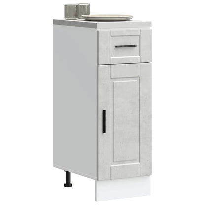 Base da Cucina Porto Grigio Cemento in Legno Multistrato - homemem39