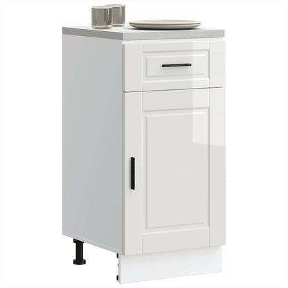 Base da Cucina Porto Bianco Lucido in Legno Multistrato - homemem39
