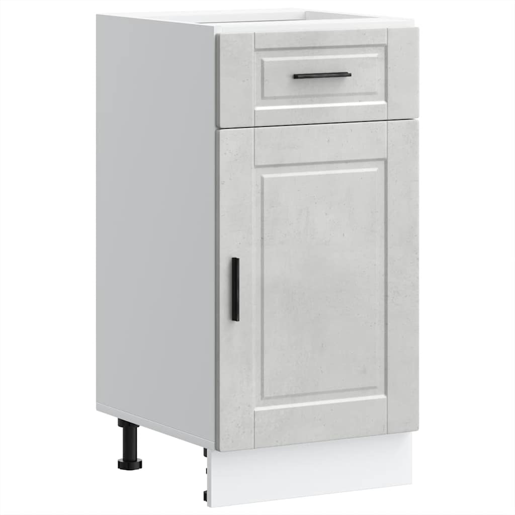 Base da Cucina Porto Grigio Cemento in Legno Multistrato - homemem39
