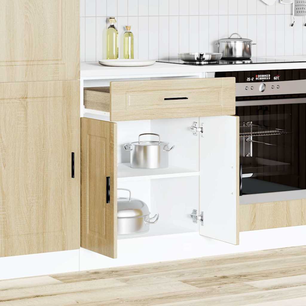 Base da Cucina Porto Rovere Sonoma in Legno Multistrato