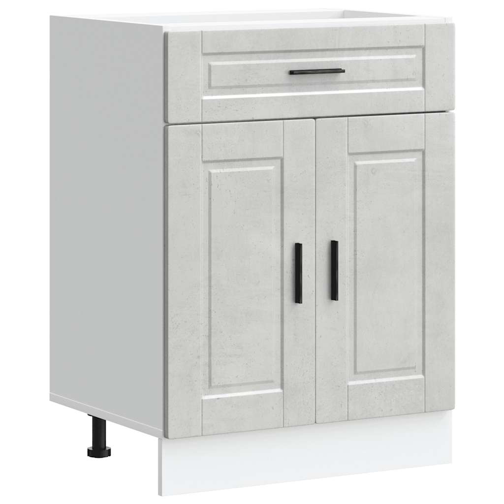 Base da Cucina Porto Grigio Cemento in Legno Multistrato - homemem39
