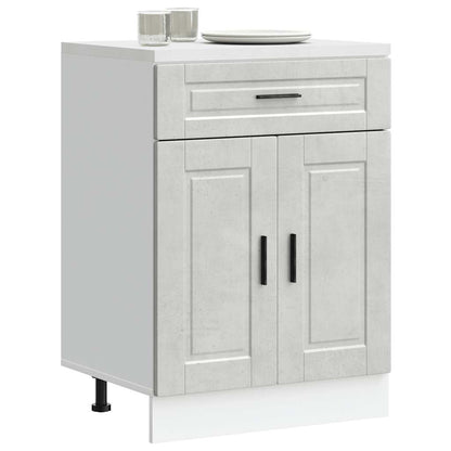 Base da Cucina Porto Grigio Cemento in Legno Multistrato - homemem39