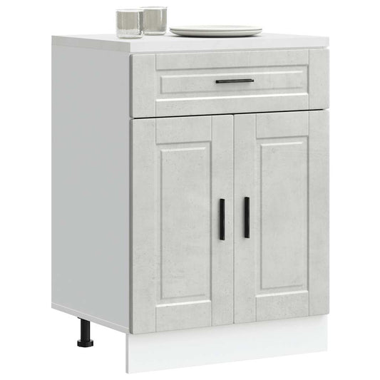 Base da Cucina Porto Grigio Cemento in Legno Multistrato - homemem39